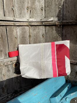 No3 Small Upcycled Versatile Sailcloth Pouch, 3 of 7
