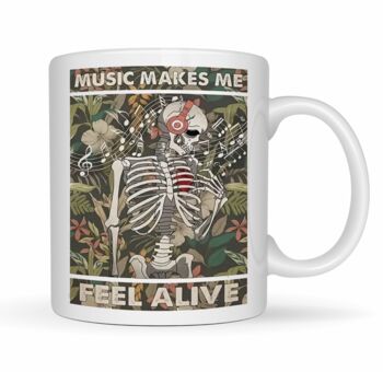 Personalised Music Skeleton Mug, 3 of 4