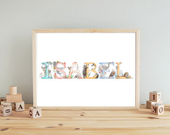 Personalised Fine Art Giclée Name Print, 5 of 11
