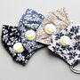 Reusable Floral Cotton Face Masks With Filter Valve, thumbnail 1 of 3