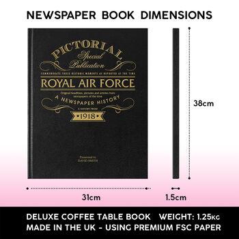 Raf Royal Air Force Personalised Deluxe History Book, 2 of 7