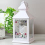 Personalised White LED Floral Lantern Wild Flowers, thumbnail 2 of 3