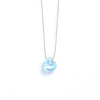 November Topaz Fine Cord Birthstone Necklace, 2 of 6