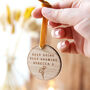 Personalised Keep Going Wooden Hanging Decoration, thumbnail 1 of 4