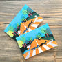 Abbey Road Foxes Greeting Cards, A6 Size, thumbnail 3 of 6