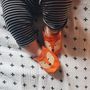 Personalised Embroidered Fox Baby Shoes, thumbnail 1 of 9