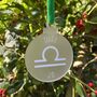 Libra Zodiac Star Sign Christmas Decoration, thumbnail 1 of 5