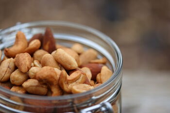 Gift Bag With Two Jars Of Hand Roasted Nuts, 3 of 3