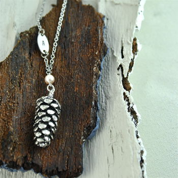 Personalised Pine Cone Necklace, 2 of 6
