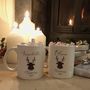 Personalised Christmas Reindeer Mug, thumbnail 2 of 3