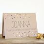 Personalised Maid Of Honour Thank You Card, Gold Dots, thumbnail 2 of 4