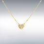 9ct Gold Rainbow Heart Necklace, thumbnail 2 of 4