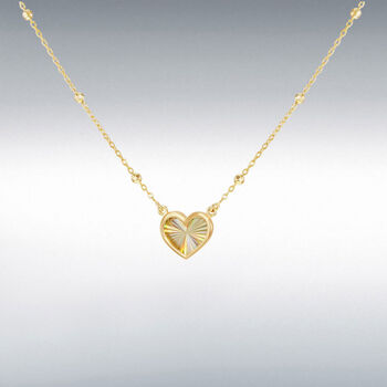 9ct Gold Rainbow Heart Necklace, 2 of 4