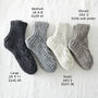Fair Trade Cable Knit Wool Unisex Slipper Socks, thumbnail 11 of 12