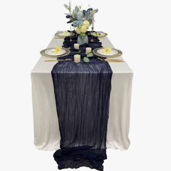 Gauze Table Runner Event Decoration, 5 of 12