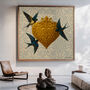Catarina Diaz Portuguese Filigree Swallow Heart Wall Art, thumbnail 1 of 5