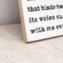 Meaning Of Love Wooden Plaque With Original Poem Verse, thumbnail 3 of 4