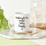 'Crafts And Tea Make Me Happy' Mug, thumbnail 3 of 6