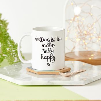 'Crafts And Tea Make Me Happy' Mug, 3 of 6