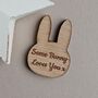 'Some Bunny Loves You' Rabbit Pocket Token, thumbnail 1 of 2