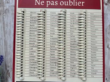 French Shopping List Pense Bete Planner Reusable Grocery Checklist, 9 of 9