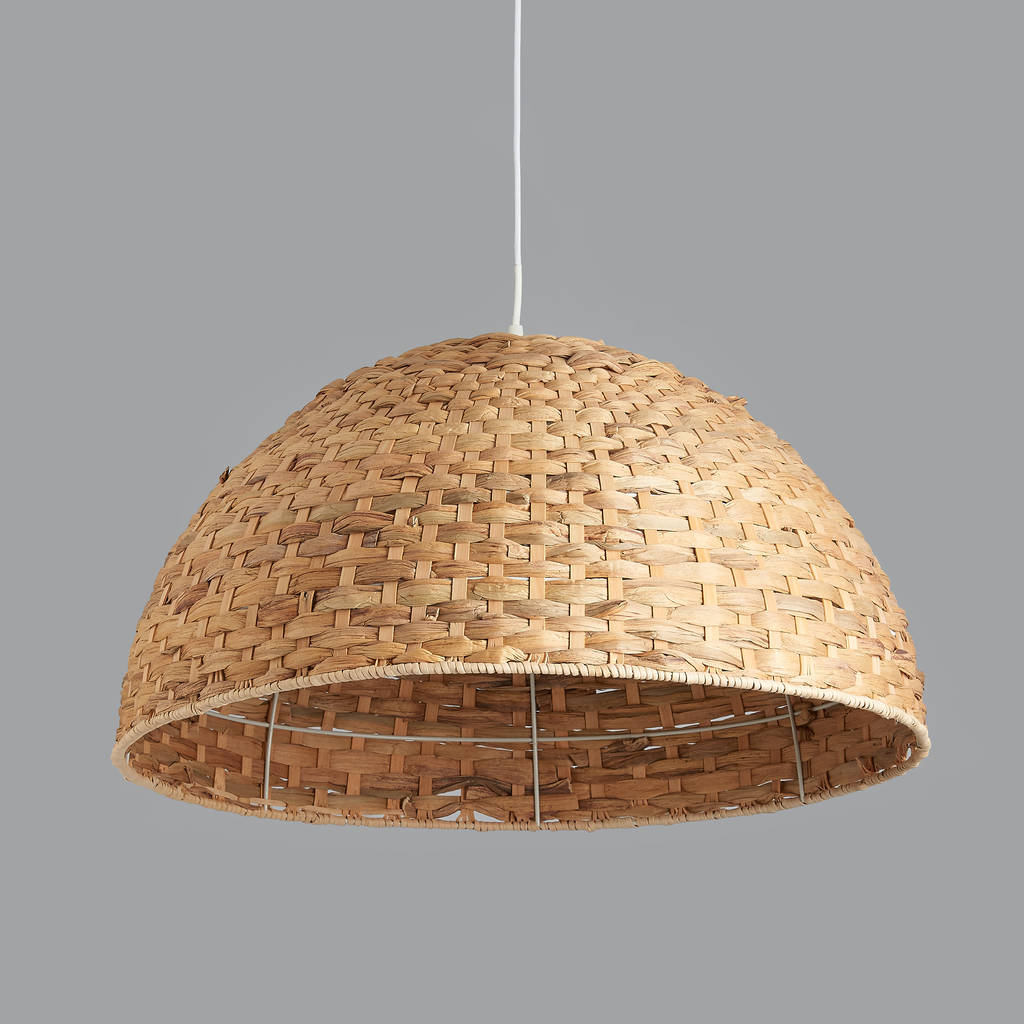 Large Seagrass Dome Pendant Light By Horsfall Wright Large Seagrass Dome Pendant Light