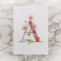 A Is For Anemone, Personlaised Coloured Intital Print, thumbnail 2 of 9