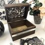 Personalised Wooden Filigree Trinket Box, thumbnail 8 of 11