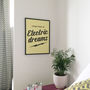 Together In Electric Dreams Typographic Print, thumbnail 3 of 8