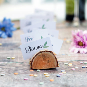 Wooden Wedding Place Card Holder, 3 of 5