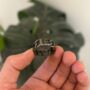 Black 8 Mm Chain Ring Engraved Band Rings, thumbnail 2 of 12