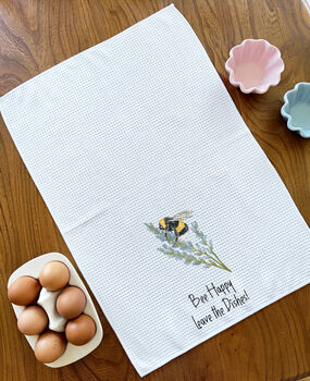 Bumble Bee Tea Towel | Funny Washing Up Towel, 2 of 4