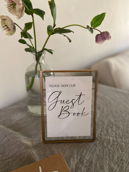 Guest Book Wedding Sign A6 Wedding Print, 2 of 4