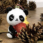 Panda Christmas Decoration Bauble, thumbnail 1 of 2
