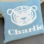 Personalised Knitted Tiger Cushion, thumbnail 3 of 6