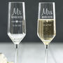Personalised Wedding Champagne Flutes, thumbnail 1 of 1