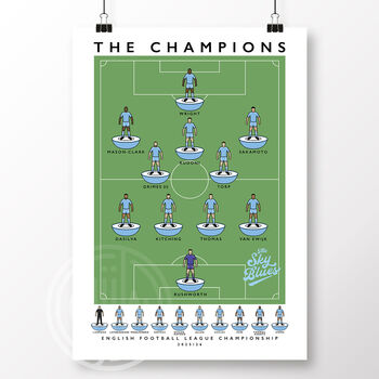 Coventry City The Champions 25/26 Poster, 2 of 6