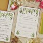 Greenery Botanical Wedding Invitation Pack, thumbnail 2 of 4