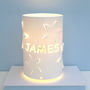 Personalised Star Table Lamp Ideal Christening Gift, thumbnail 1 of 8