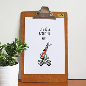 'Life Is A Beautiful Ride' Art Print, 2 of 2