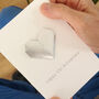 Personalised 10th Tin Anniversary Origami Heart Card, thumbnail 5 of 5