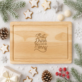 Natural Slate 'Eat, Drink And Be Merry' Serving Board, 2 of 8