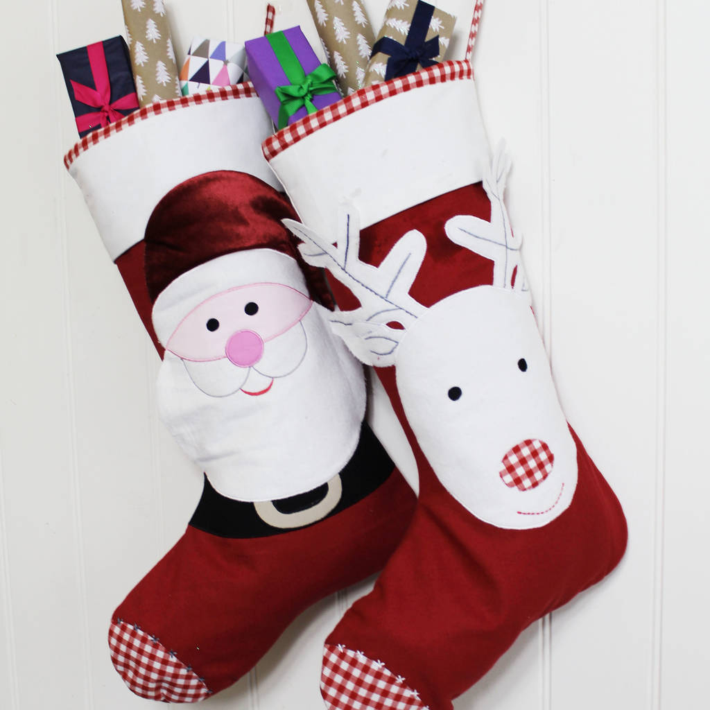 Personalised 3 D Christmas Character Stockings By Lime Tree London ...