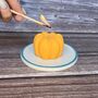 Set Of Three Pumpkin Candles, thumbnail 3 of 4