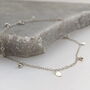 Sterling Silver Mini Charm Anklet, thumbnail 1 of 9