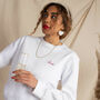 Embroidered 'The Bride' Script Personalised Sweatshirt, thumbnail 2 of 5