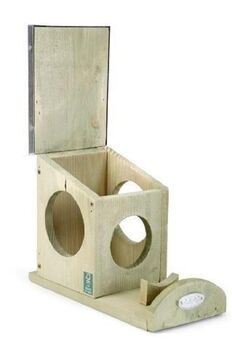 Squirrel Peanut Butter Feeder Holder Wildlife House, 3 of 3