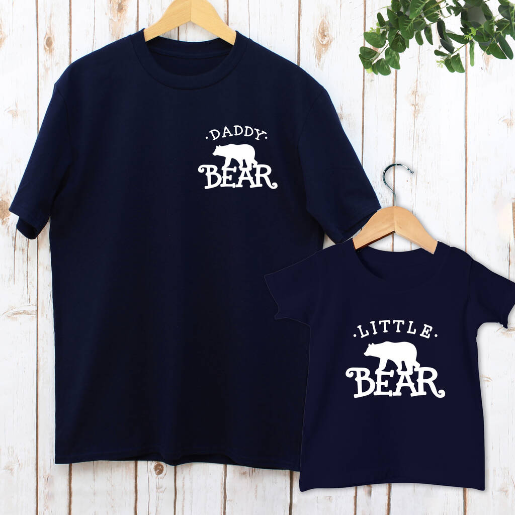 Daddy Bear And Little Bear Matching T Shirts, 1 of 4