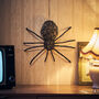 Light Up LED Black Rattan Spider Halloween Decoration, thumbnail 2 of 6