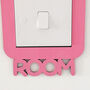 Customisable Name Light Switch Surround For Bedrooms Nursery, thumbnail 2 of 4
